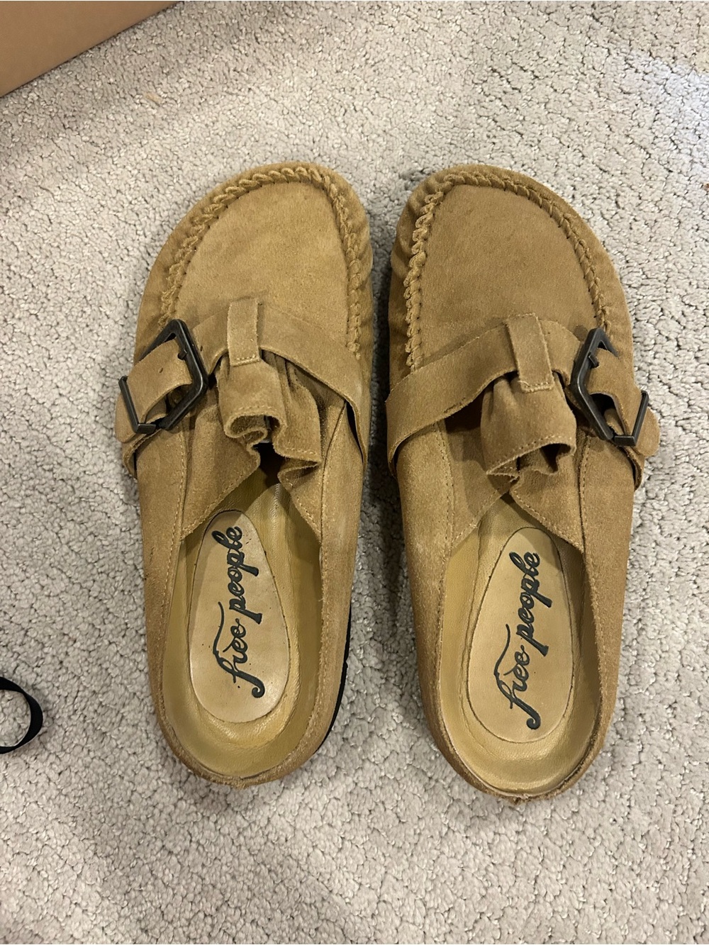 Free People After Riding Mules macadamia suede 8.5